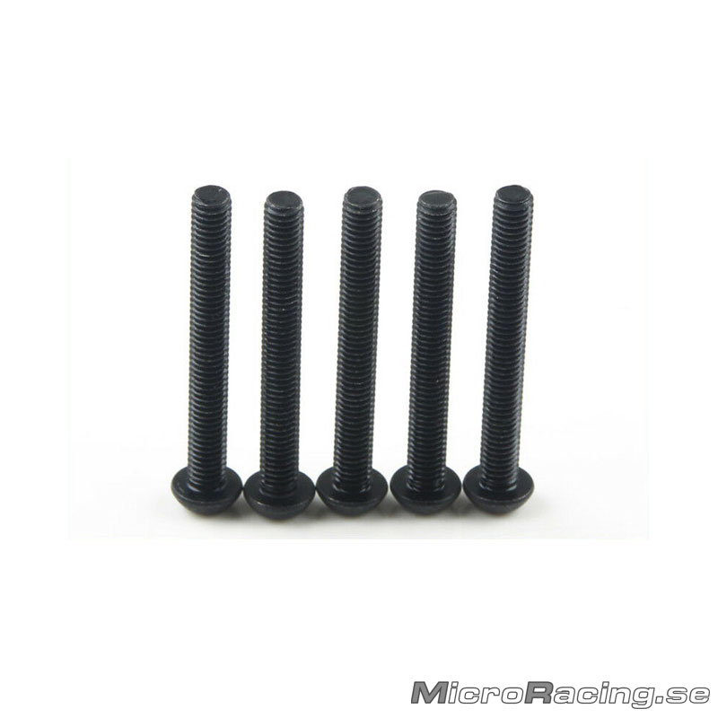 KYOSHO - M3x25mm Skruv, Kullrig, Insex, Stål, 5st