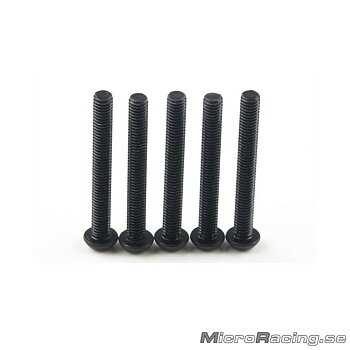 KYOSHO - M3x25mm Skruv, Kullrig, Insex, Stål, 5st