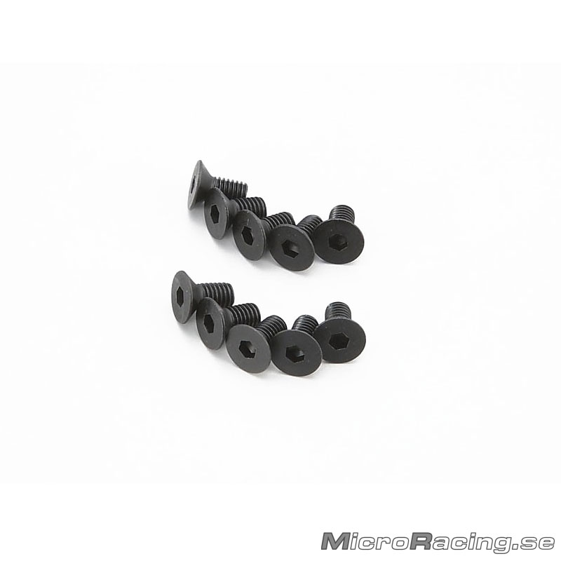KYOSHO - M3x6mm Skruv, Försänkt, Insex, Stål, 10st
