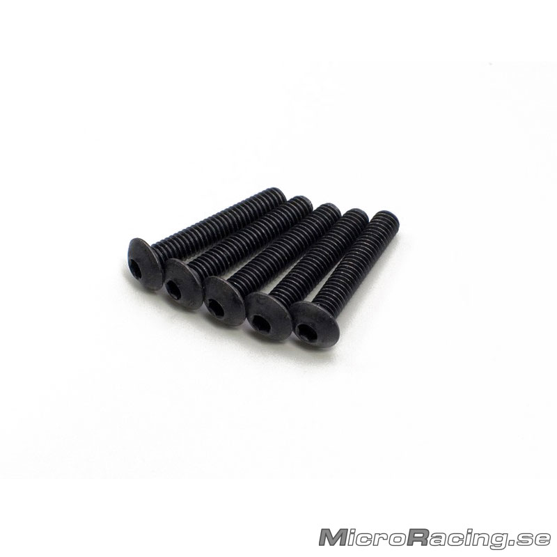 KYOSHO - M4x22mm Skruv, Kullrig, Insex, Stål, 5st