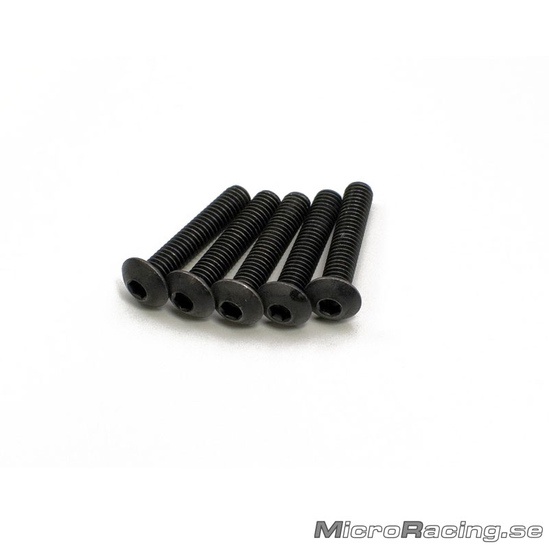 KYOSHO - M4x20mm Skruv, Kullrig, Insex, Stål, 5st