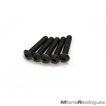 KYOSHO - M4x20mm Skruv, Kullrig, Insex, Stål, 5st