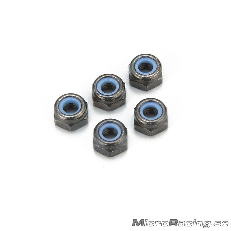 KYOSHO - M3x3.3mm Nut, Black, Steel, 5pcs