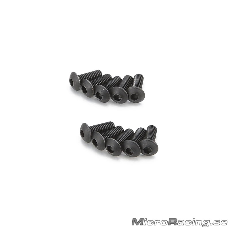 KYOSHO - M3x8mm Skruv, Kullrig, Insex, Stål, 10st