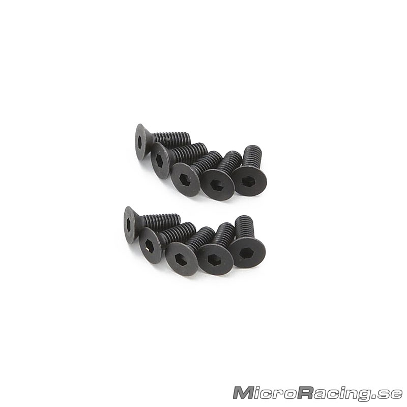 KYOSHO - M3x8mm Skruv, Försänkt, Insex, Stål, 10st