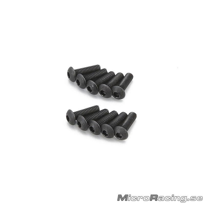KYOSHO - M3x12mm Skruv, Kullrig, Insex, Stål, 10st