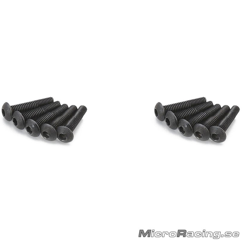 KYOSHO - M3x15mm Skruv, Kullrig, Insex, Stål, 10st