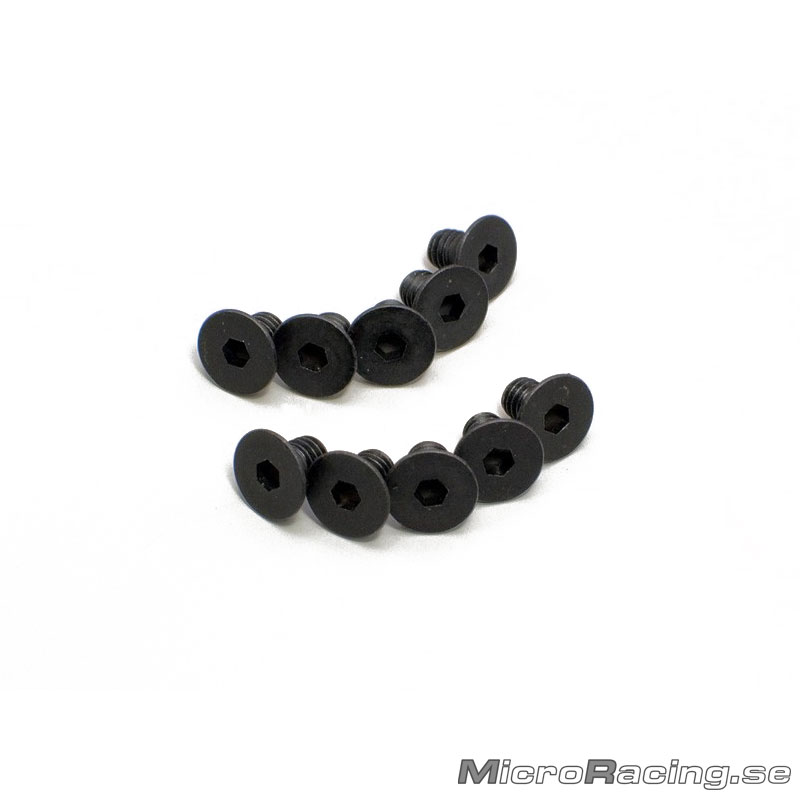 KYOSHO - M4x6mm Skruv, Försänkt, Insex, Stål, 10st