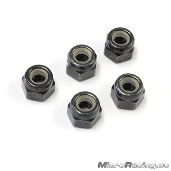 KYOSHO - M4x5.5mm Mutter, Svart, Stål, 5st