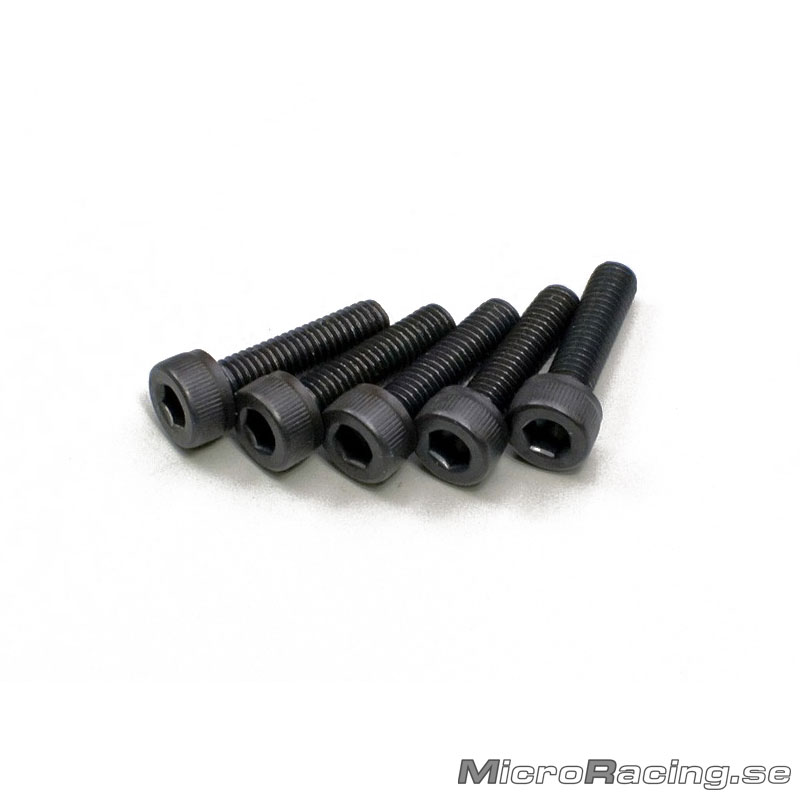 KYOSHO - M3x12mm Skruv, Cap, Insex, Stål, 5st