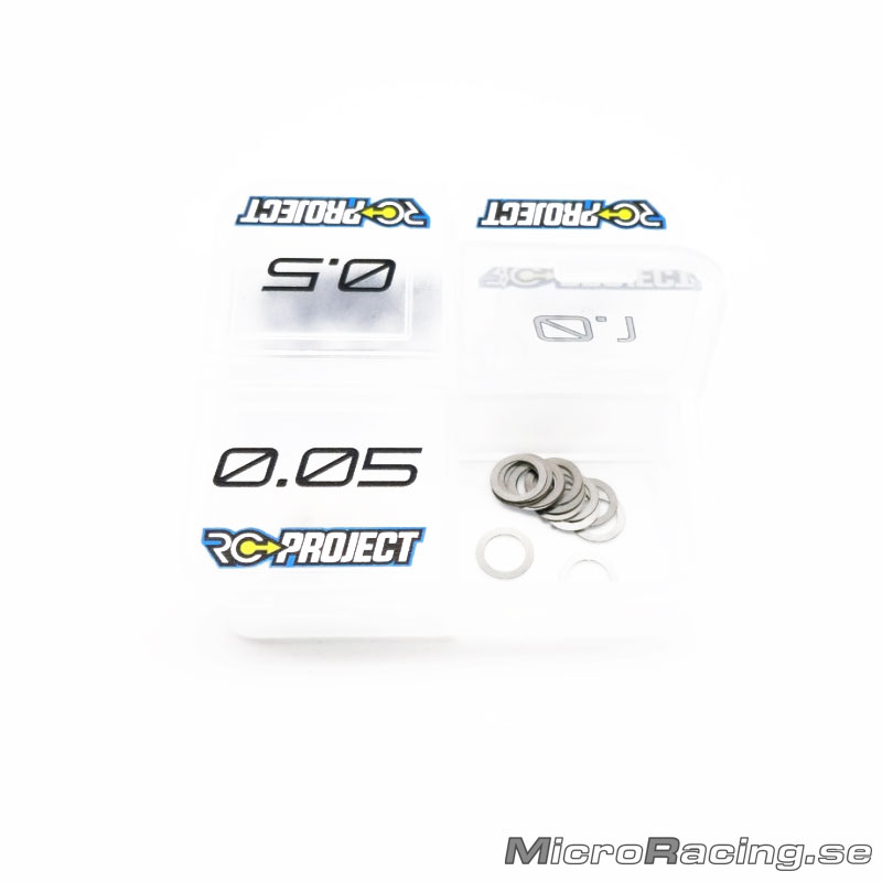 RC-PROJECT - Shims Set till Kopplingsklocka, 0.05,0.1,0.2,0.5mm 20st av varje - 2