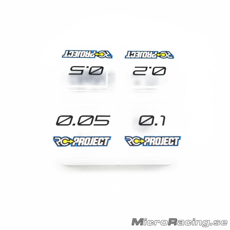 RC-PROJECT - Shims Set till Kopplingsklocka, 0.05,0.1,0.2,0.5mm 20st av varje