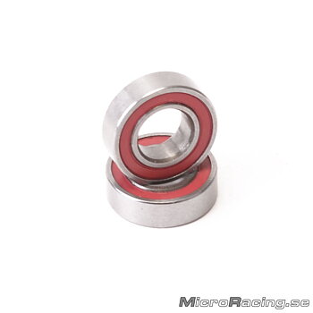 SCHUMACHER - 5x10x3mm Bearing, Red Rubber Sealed, 2pcs