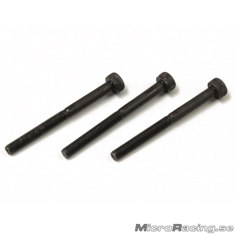 KYOSHO - M3x35mm Skruv, Cap, Insex, Stål, 3st