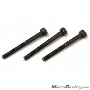 KYOSHO - M3x35mm Skruv, Cap, Insex, Stål, 3st