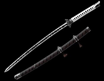 Ekiro: Shadows Die Twice  Katana Svärd Cosplay Lotus Tsuba  - Skarp Slipad