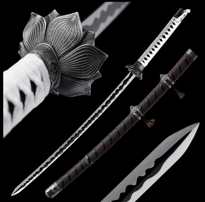 Ekiro: Shadows Die Twice  Katana Svärd Cosplay Lotus Tsuba  - Skarp Slipad - 2