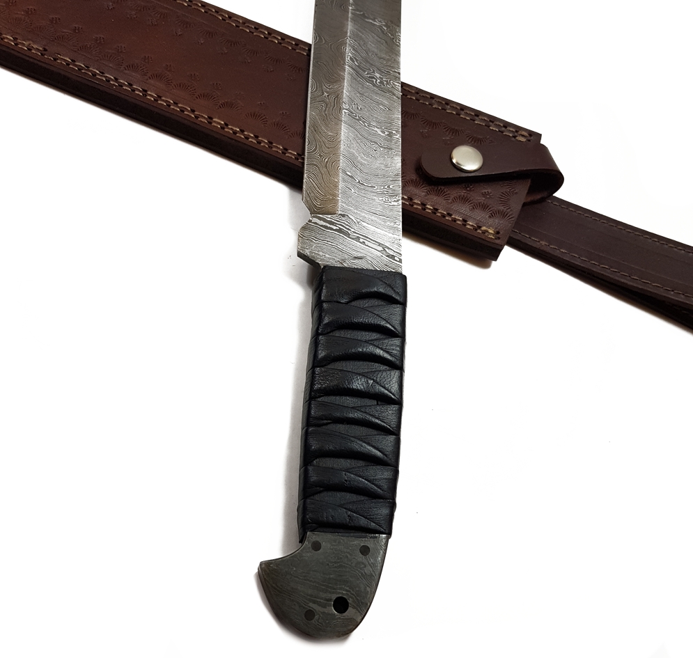 Handgjord Damaskstål Machete - 121 - 2