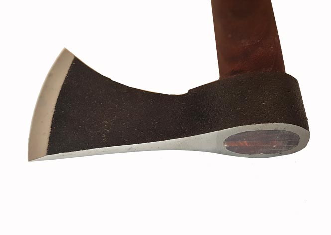 Vikingyxa  i Kolstål  med läder skydd - 3