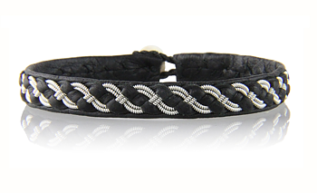 Tennarmband /Sami Armband  - 010- Svart
