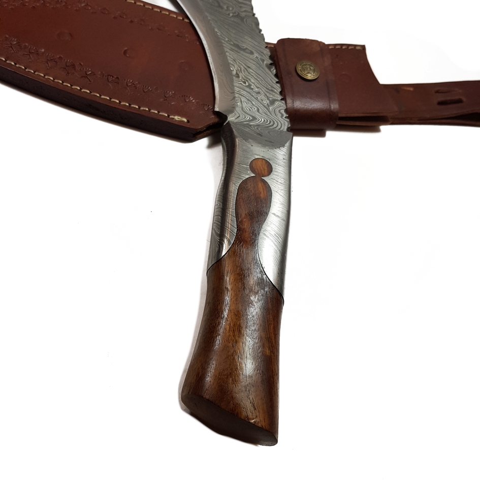Handgjord Damaskstål Kuckri  - 139