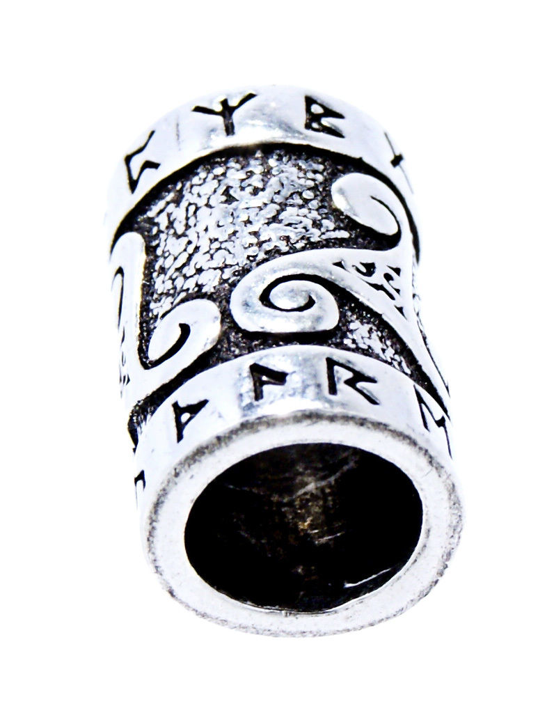 Silver Triskele Skäggpärla 
