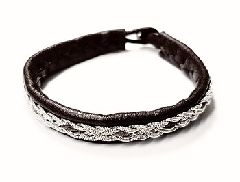 Tennarmband /Sami Armband  - 20- Brun