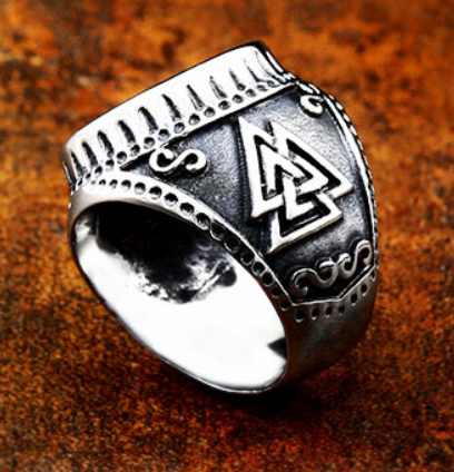 Valknut  Ring i Stål - 2