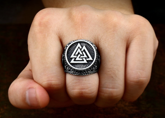 Valknut  Ring i Stål - 3