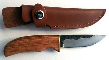 Jaktkniv - Mahogny