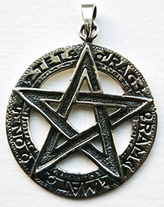 Magiska Pentegram Hänge i Silver