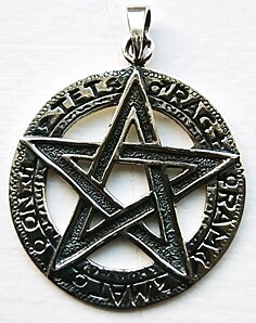 Magiska Pentegram Hänge i Silver