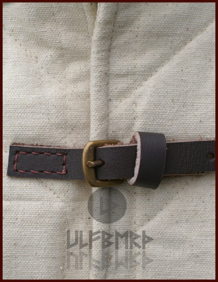 Lång Gambeson, bomull med ullfyllning, naturfärgad - XXL - 3