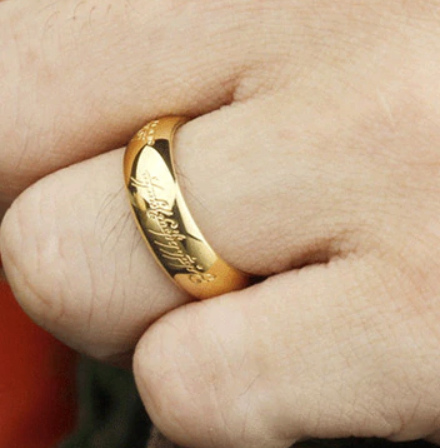 One Ring - Graverad Text utan Kedja - 6mm - 3