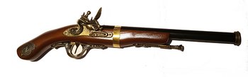 Pirat Flintlåspistol - 1800 talet - Lång