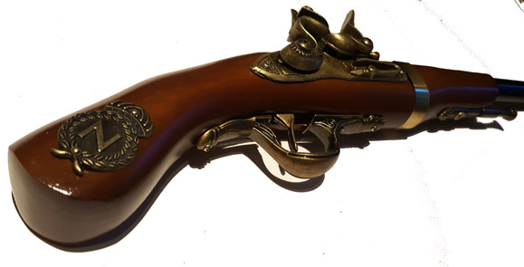 Pirat Flintlåspistol - 1800 talet - Lång - 2