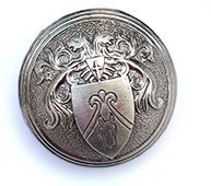 Svärdkäpp - Silver Klot med Crest - 2