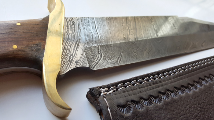 Bowie Kniv i   Damaskstål - 2