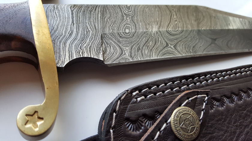 Bowie Kniv i   Damaskstål - 2