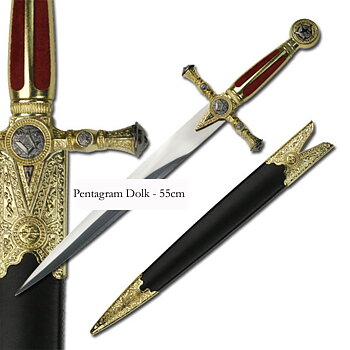 Pentagram Dolk -  55cm
