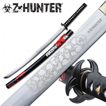 Zombie Hunter Samurajsvärd - Svart/Röd