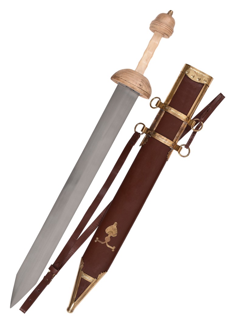 Pompeii Gladius med scabbard och bälte