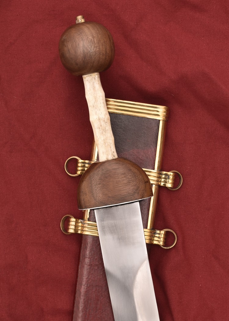Gladius, de romerska legionärernas svärd, med röd scabbard - 2