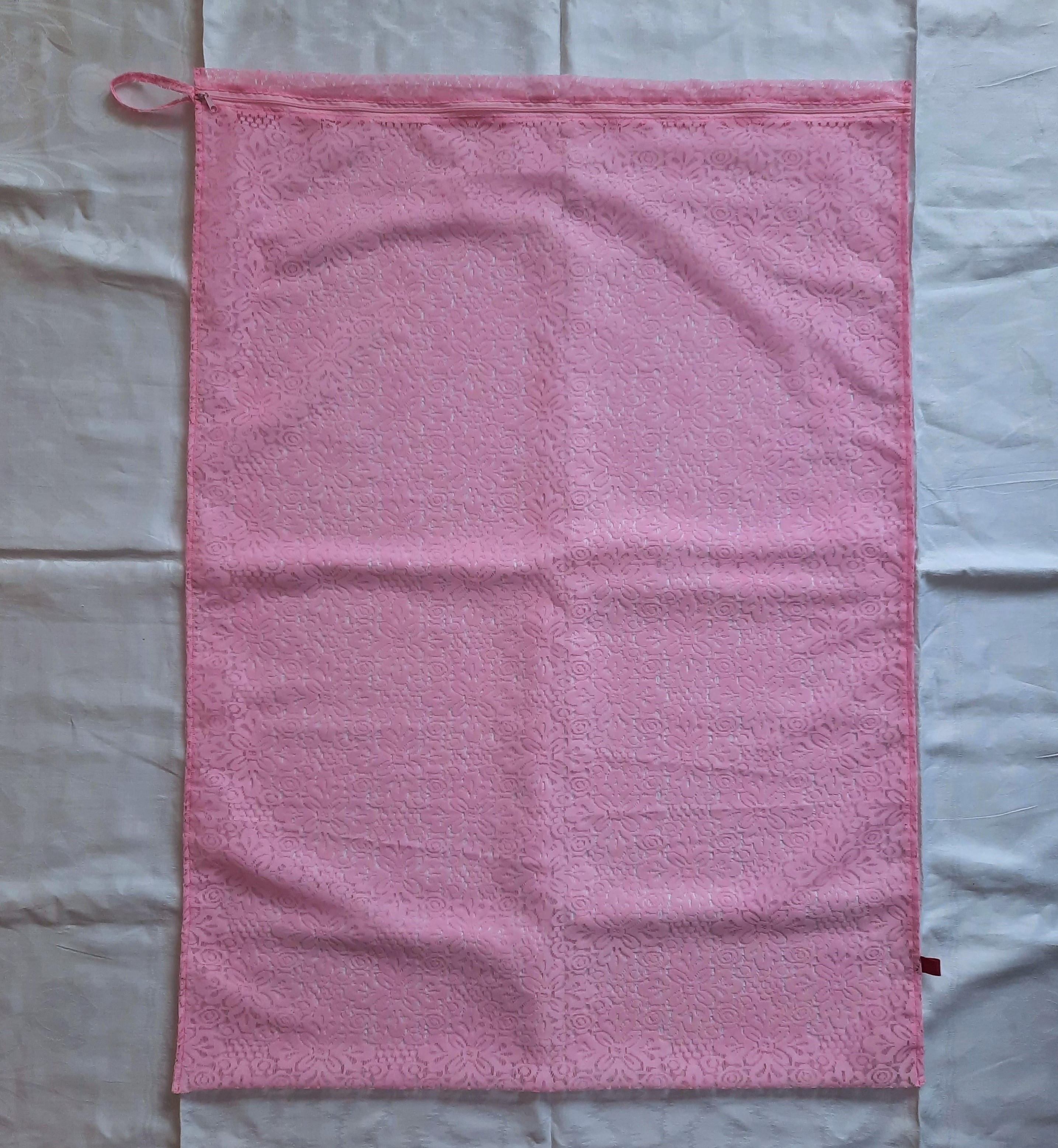 Ljusrosa XXL tvättpåse med dragkedja 70x100 cm, Ny Makiato - 2