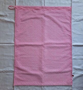 Ljusrosa XXL tvättpåse med dragkedja 70x100 cm, Ny Makiato