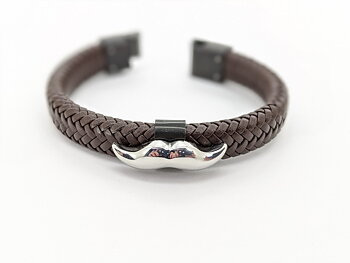 Armband klassiskt - Brunt - Mustaschkampen