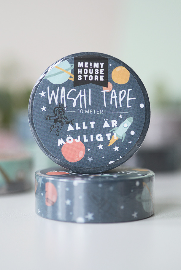 WASHITAPE MED RYMDTEMA: ALLT ÄR MÖJLIGT!