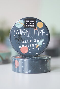 WASHITAPE MED RYMDTEMA: ALLT ÄR MÖJLIGT!