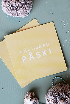 GULT, LITET KORT: VÄLSIGNAD PÅSK!