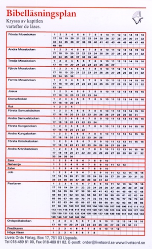 Bibelläsningsplan